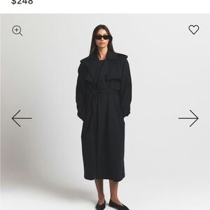 Elegant Black Trench Coat